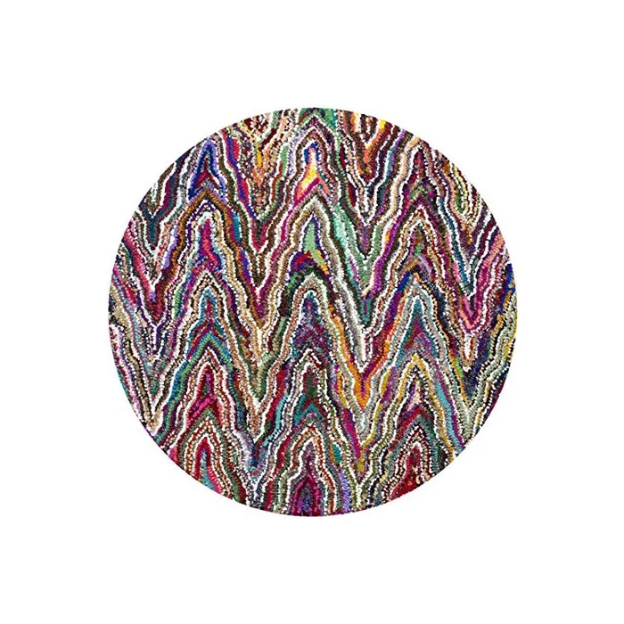 100% Cotton Kids Rug Round Shape Traditional Design 8x8ft – Safavieh