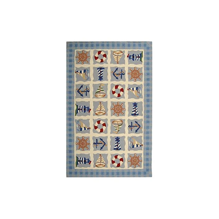 100% Pure Virgin Wool Transitional Pile Rug 9×6 Ivory Medium Rectangle – Safavieh