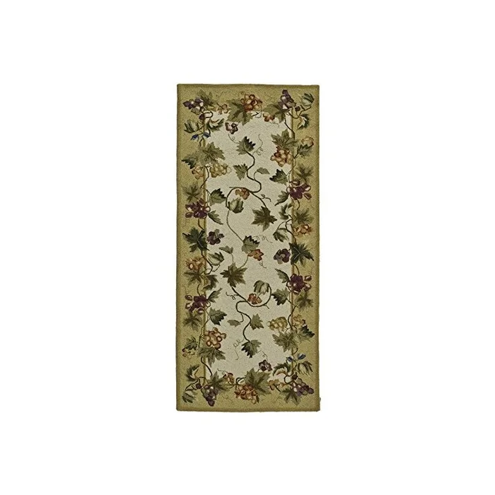 100% Virgin Wool Pile Hand Hooked Transitional Rug Runner 10×27 – Safavieh