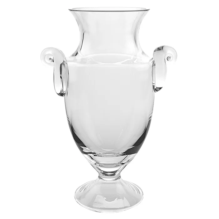 14″ Mouth Blown Crystal European Made Trophy Vase