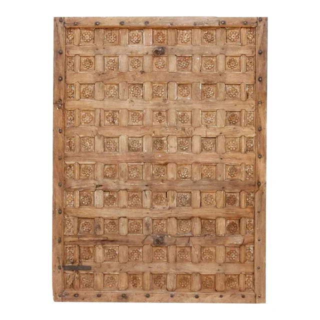 18th Century Bikaner Carved Ceiling Panel