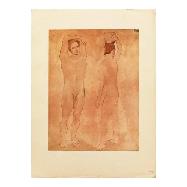 1948 After Pablo Picasso “Les Adolescents”, First Edition Period Offset Lithograph