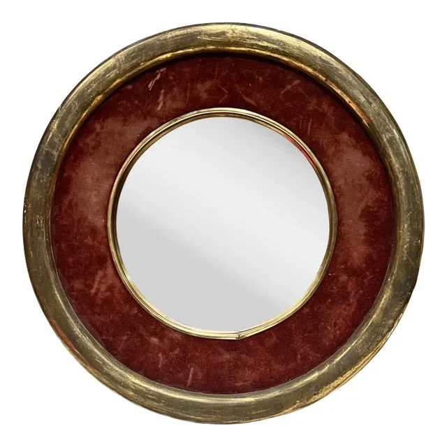 1950s Italian Gold Leaf Wall Mirror