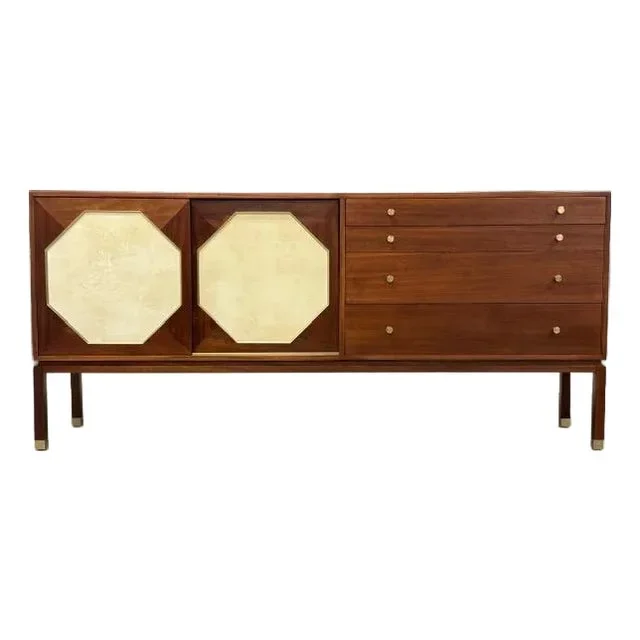 1950s Refinished Mahogany Credenza by Harvey Probber