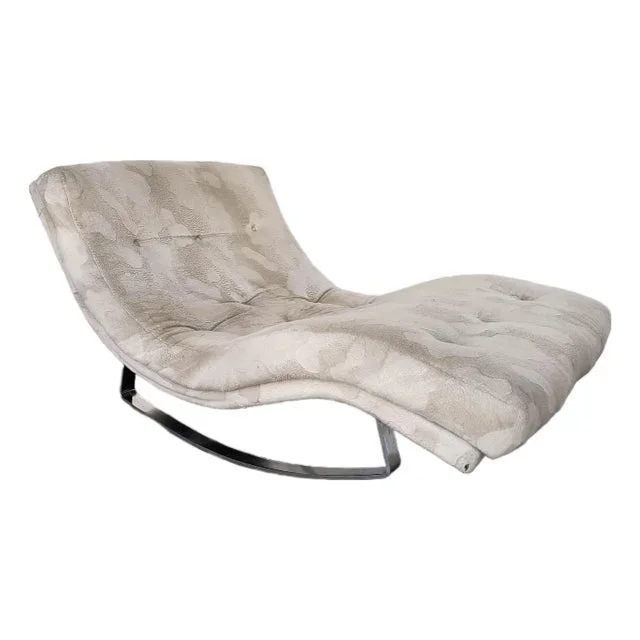 1960s Model 1264 Wave Chaise Rocking Lounge by Adrian Pearsall for Craft Associates