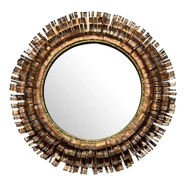 1970s Mid Century Authentic C Jere Mirror