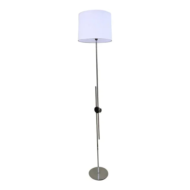 1970s Steel Floor Lamp in the Style of Robert Sonneman