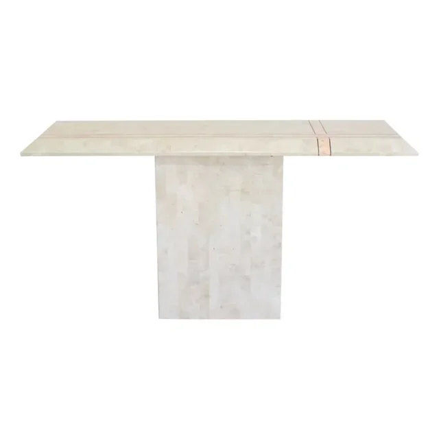 1970s Vintage Tessellated Stone Console Table