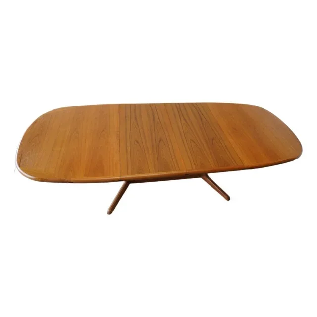 1980s Benny Linden Teak Extension Dining Table With Two Self-Storing Leaves, Mid-Century Danish Modern