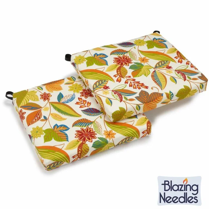 20 – Inch Spun Polyester Chair Cushions Set of Two Skyworks Color – Blazing Needles