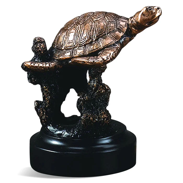 3.5″ Turtle Statue – Bronze Finish