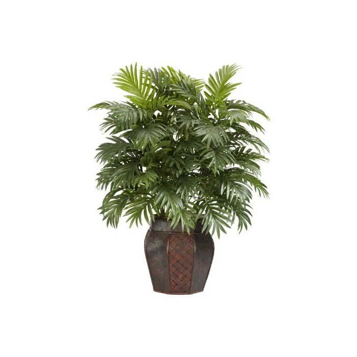 38in Areca Palm Tree Plant with Vase Home Decor – Nearly Natural