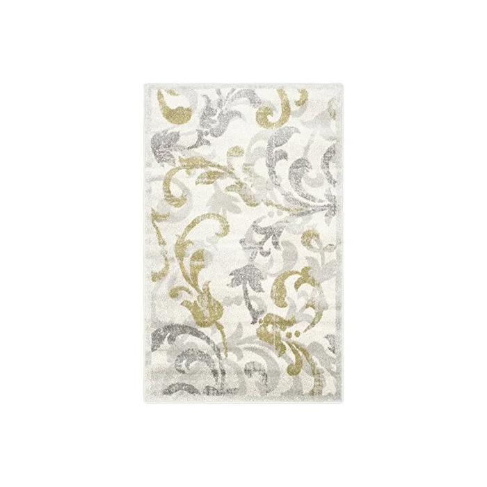 4×2’5 Polypropylene Indoor/Outdoor Rug Ivory/Light Grey Finish – Safavieh