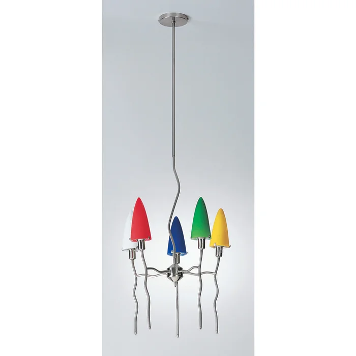 5-Lite Ceiling Lamp PS/Multi B Type 60Wx5 – Lite Source