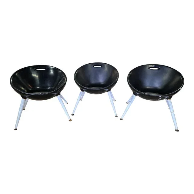50’s “Atomic” Style Indoor/Outdoor Seating- Set of 3
