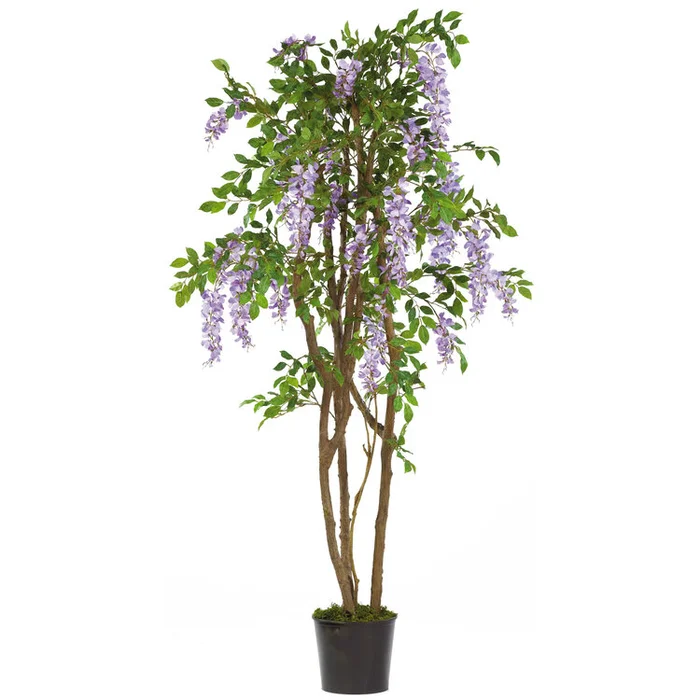 5ft Artificial Wisteria Tree Spring Florals Polyester Material – Nearly Natural