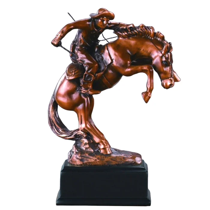 6″ Pony Express Rider Statue – Bronze Finish