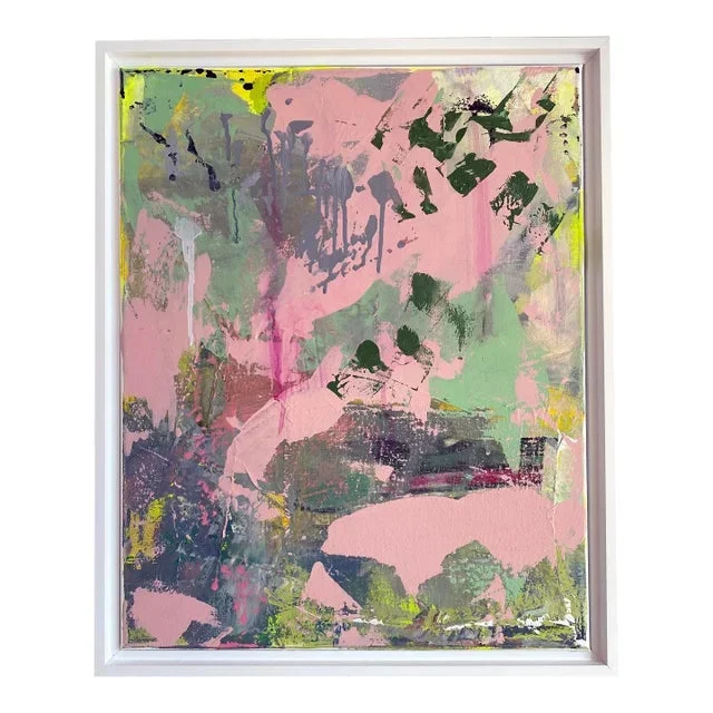 “Backyard Be-Ing” 2023 Framed Painting by Jessalin Beutler