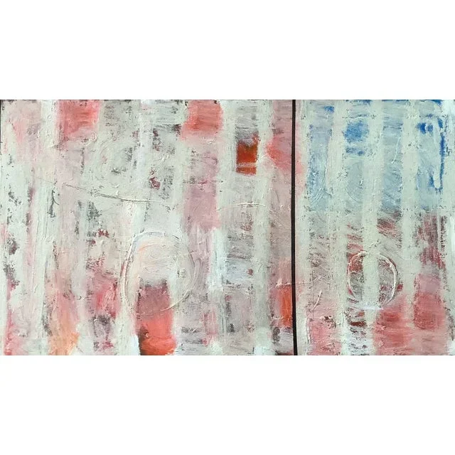 “Divided” Contemporary Abstract Painting by Peter Rossiter