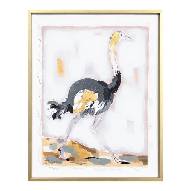 “Elegant Bird Facing Right” Original Artwork by Kellie Newsome