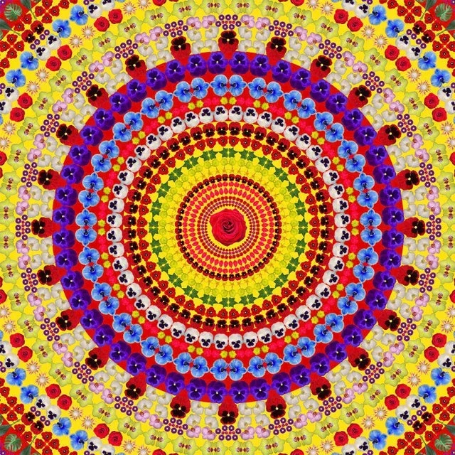 “Flower Mandala” Contemporary Original Archival Print