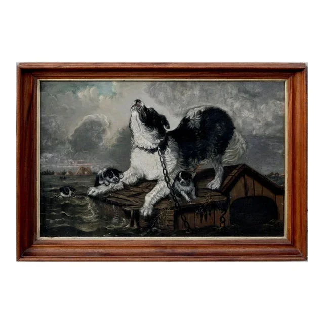 “Inundation” After Carl Fredrik Kiörboe – “Översvämning” Dogs During a Flood
