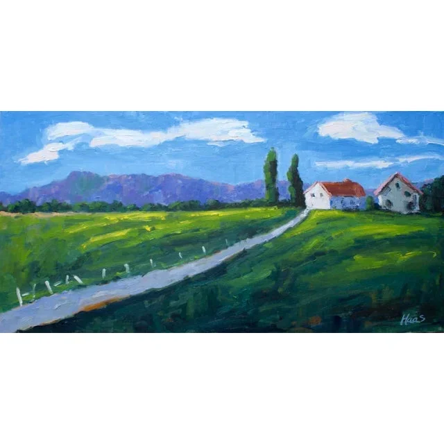 “Petaluma California” Contemporary Landscape Oil Painting
