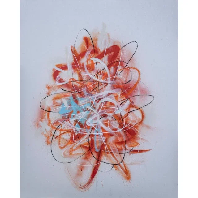 “Tantrum 63” Contemporary Original Abstract Expressionist Painting by Kymm Swank