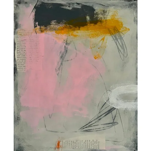 “Wired Differently” Contemporary Original Abstract Painting on Paper