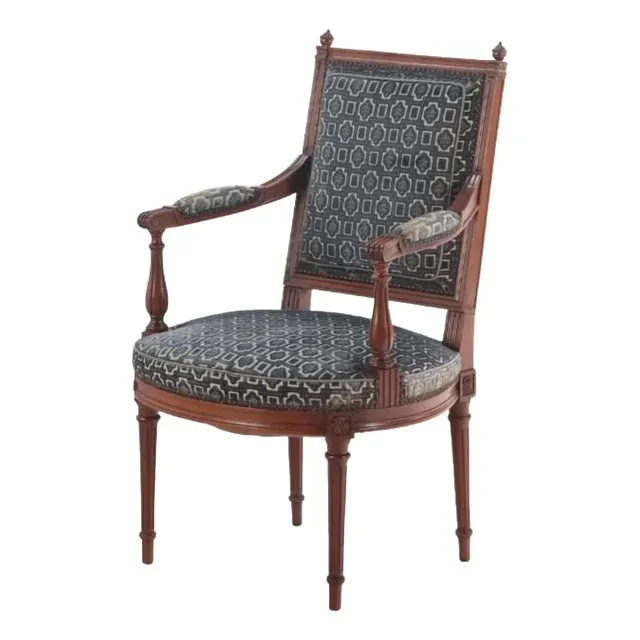 A French Louis XVI Style Open Armchair, C. 1940.