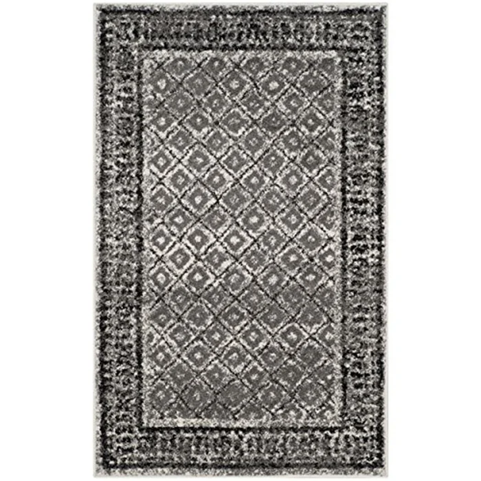 Adirondack Light Blue/Dark Blue Large Rectangle Rug