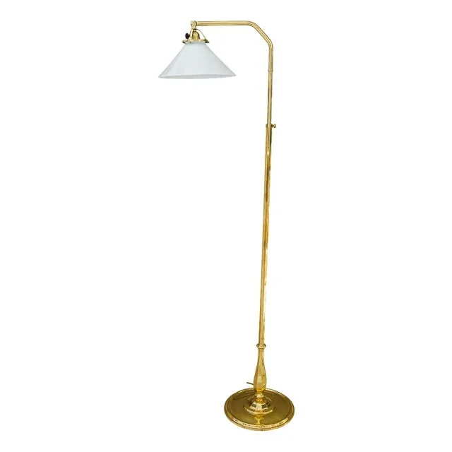 Adjustable Art Deco Floor Lamp, 1920s