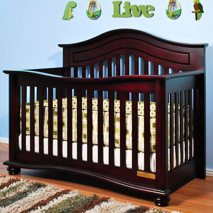 AFG Jordana Lia 3-in-1 Convertible Crib in Cherry