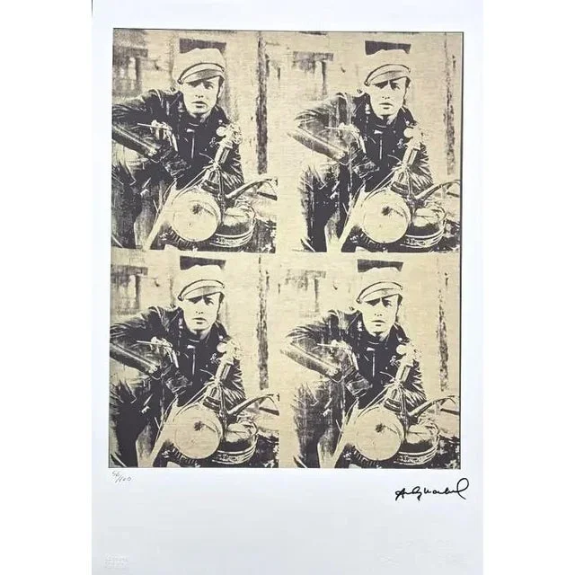 After Andy Warhol, Marlon Brando 1980s, Lithograph