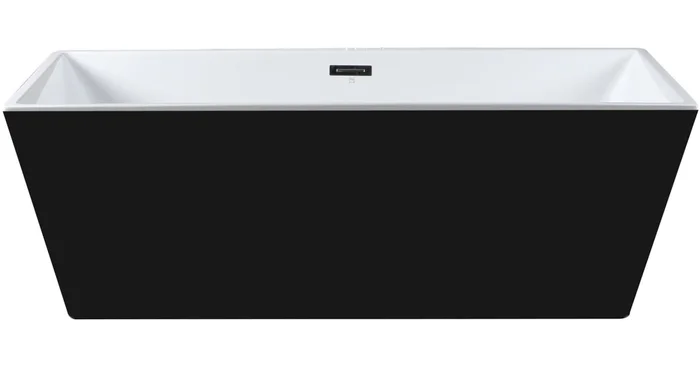 ALFI brand 60″ Free Standing Acrylic Soaking Tub with Center Drain, Drain Assembly, and Overflow