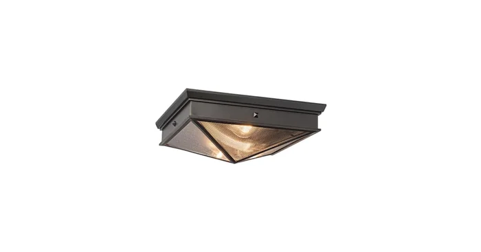 Alora Lighting Cairo 2 Light 15″ Wide Flush Mount Square Ceiling Fixture