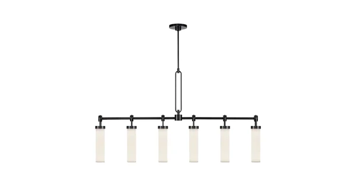 Alora Lighting Wynwood 6 Light 52″ Wide Linear Pendant