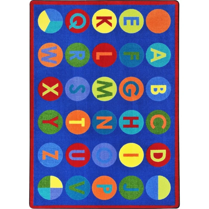 Alpha-Dots 7’8″ x 10’9″ Area Rug In Color Multi