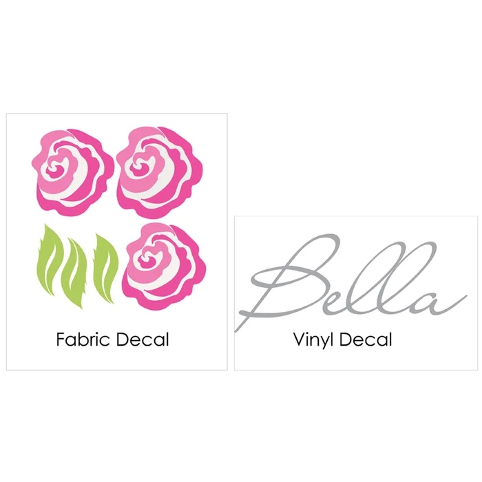 Alphabet Garden Designs Bella Rose Fabric Decal
