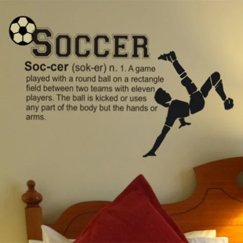 Alphabet Garden Designs Soccer Definition Wall Decal