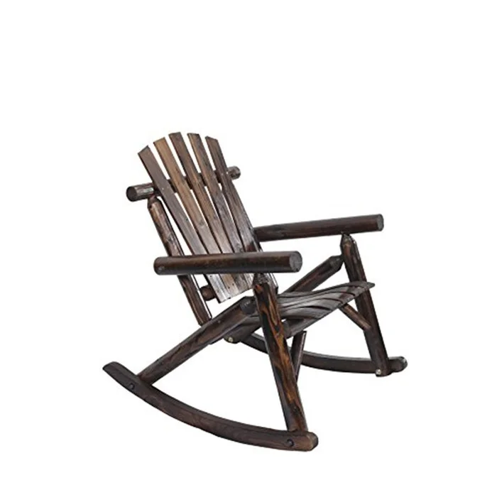 American Furniture Classics OS Home and Office Furniture Model 411 Log Rocking Chair – Burnt
