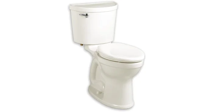 American Standard Champion 1.6 GPF Two-Piece Elongated Toilet with Left Hand Lever – Less Seat