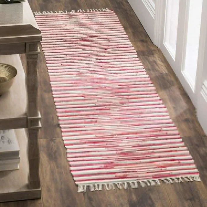 American Style Cotton Pile Rag Rug 27×72 inches Handmade – Safavieh