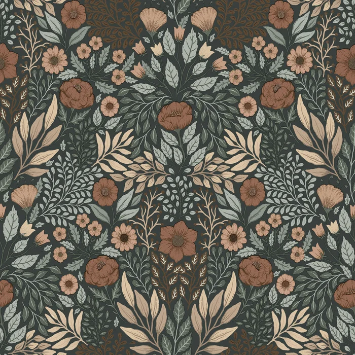 Äng Wallpaper – Black / Dark Blue
