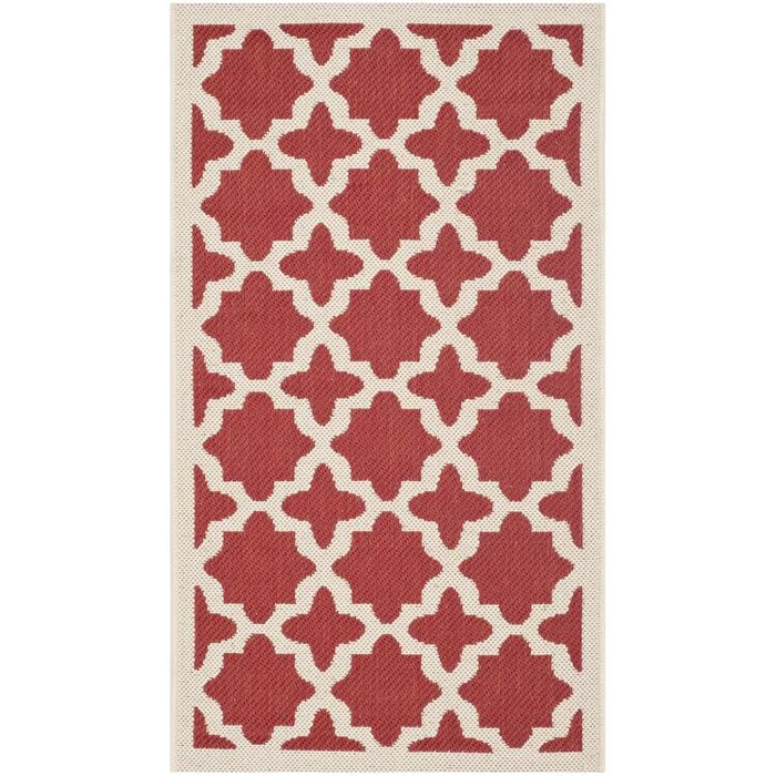 Anthracite Beige Medium Rectangle Power Loomed Polypropylene Rug 5×7 – Safavieh