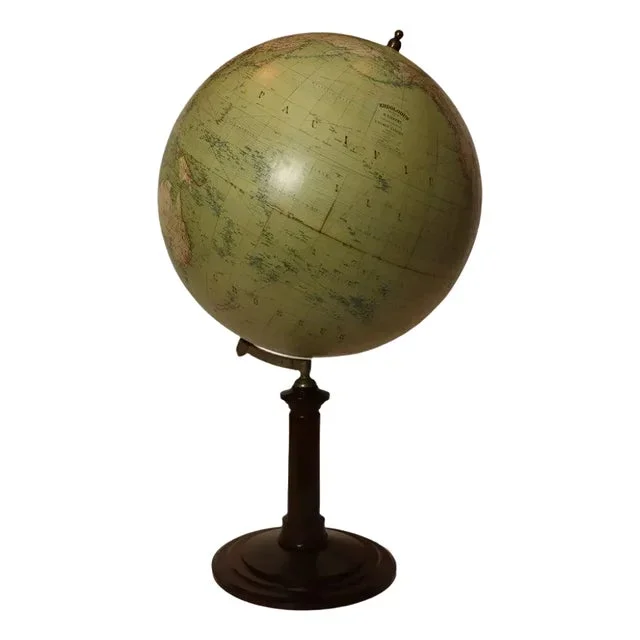 Antique Late 19th Century Erdglobus World Globe Pre World War I