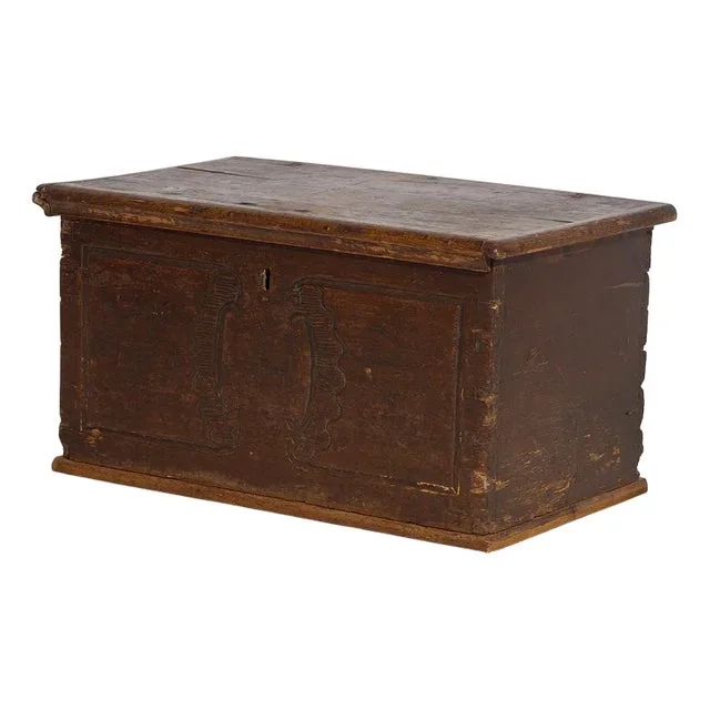 Antique Wood Trunk, 1836