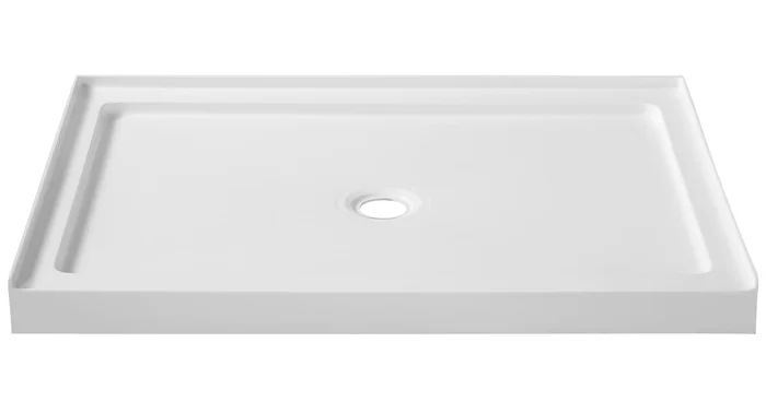Anzzi Fissure 48″ x 36″ Rectangular Shower Base with Single Threshold and Center Drain
