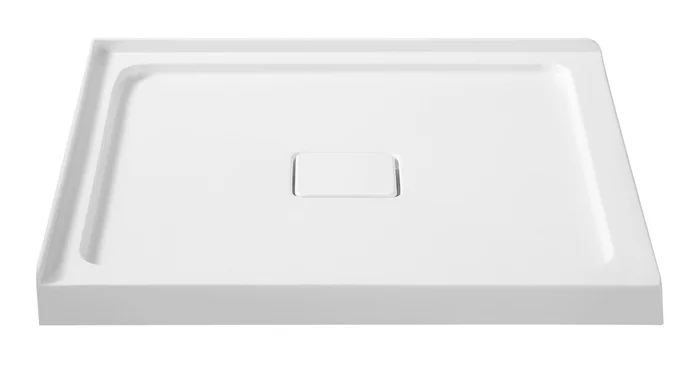 Anzzi Titan 36″ x 36″ Square Shower Base with Double Threshold and Center Drain