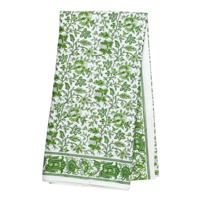 Aria 4-Seat Green Tablecloth